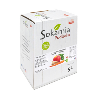 Sok 100% WARZYWNE TRIO z jabłkiem: Jabłko, Jarmuż, Marchew i Pietruszka (dawniej antybiotyk) 5L