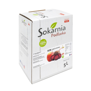 Sok 100% jabłkowy tłoczony z burakiem 5L