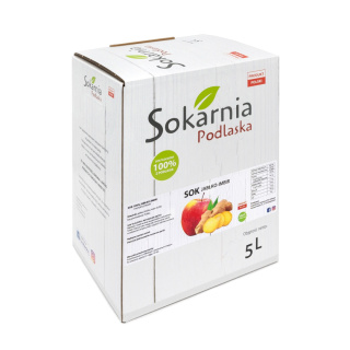 Sok 100% jabłkowy tłoczony z imbirem 5L