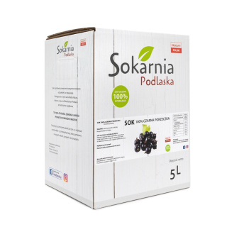 Naturalny sok 100 % czarna porzeczka 5L